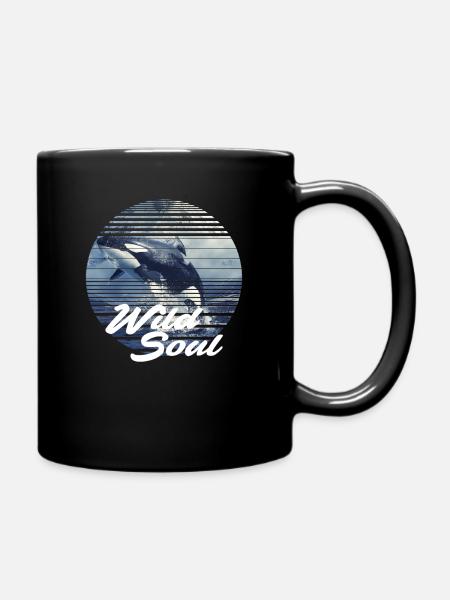 Orca Love Wild Soul - Mug uni - noir