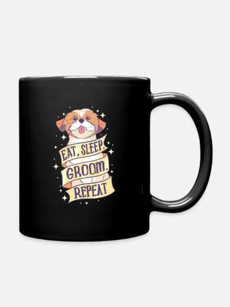 Toilettage pour chiens Dogstyler Toilettage pour chiens - Mug uni - noir