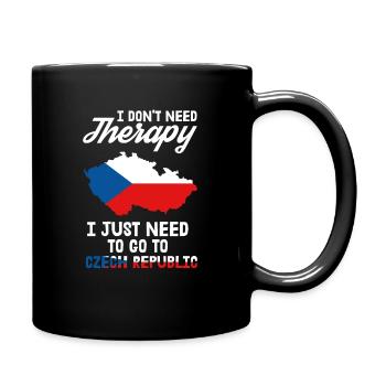 Czech Republic Therapy Prague Czech Gift - Full Colour Mug - black - Right