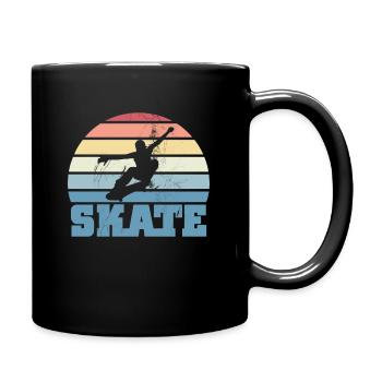 Skateboarding Fan Skate Skater Kids Gift - Full Colour Mug - black - Right