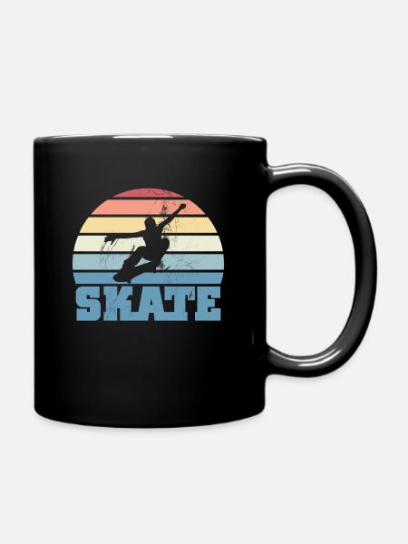 Skateboarding Fan Skate Skater Kids Gift - Mug uni - noir