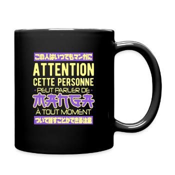 Manga Anime Japanese Humor Gift - Full Colour Mug - black - Right