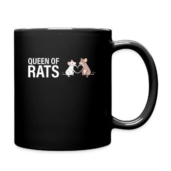 Reine des rats - Mug uni - noir - Droite