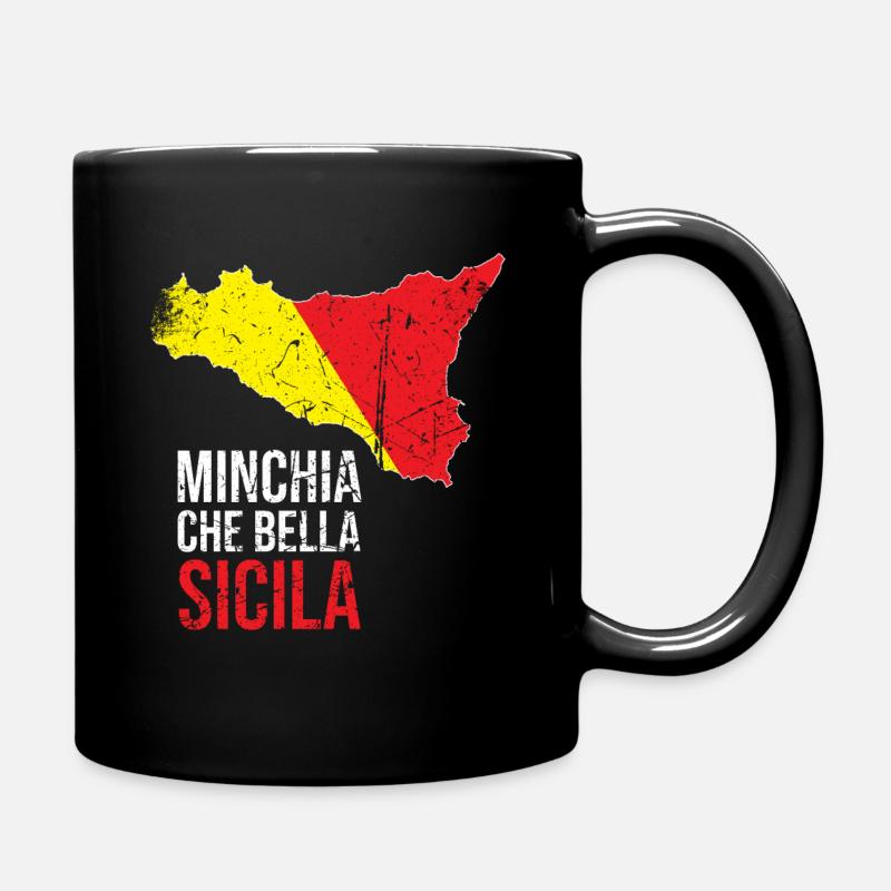 MINCHIA CHE BELLA PALERMO Sicilia - Tazza monocolore - nero