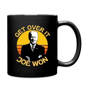 Get Over It Joe Won Pro Biden - Full Colour Mug - black - Right