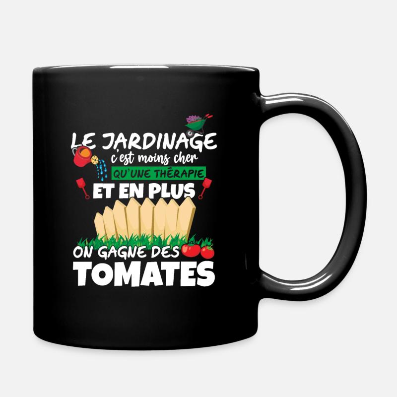 Jardinier Cadeau Drôles Tomates Jardinage Humour - Mug uni - noir