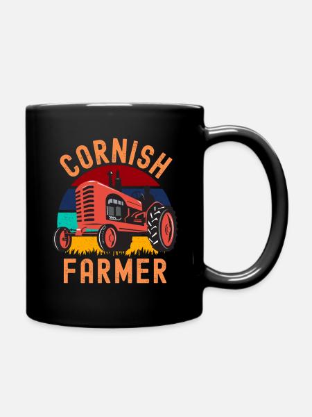 Unterstützen Sie Ihre lokalen Bauern Cornish - Tasse einfarbig - Schwarz