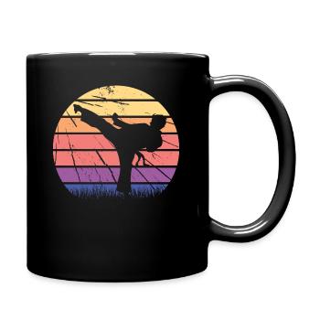 Martial artist karate martial arts martial arts - Full Colour Mug - black - Right