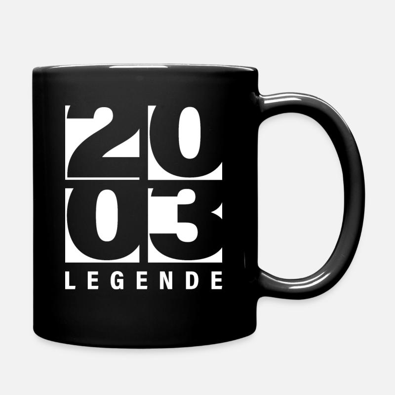 2003 Legende 18 Jahre Geburtstag Geschenk - Tasse einfarbig - Schwarz