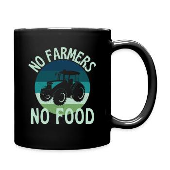 Pas d'agriculteurs pas de nourriture - Mug uni - noir - Droite