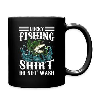 Pêche joyeuse - Mug uni - noir - Droite