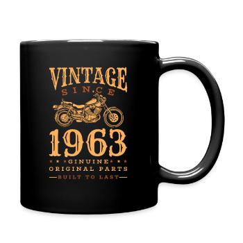 Vintage 1963 63 Anniversaire Rétro Millésime cadeau - Mug uni - noir - Droite