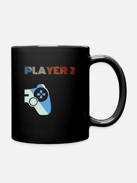 Player 2 Partenaire Duo Gamer Controller Cadeau - Mug uni - noir