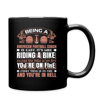 American football - Full Colour Mug - black - Right