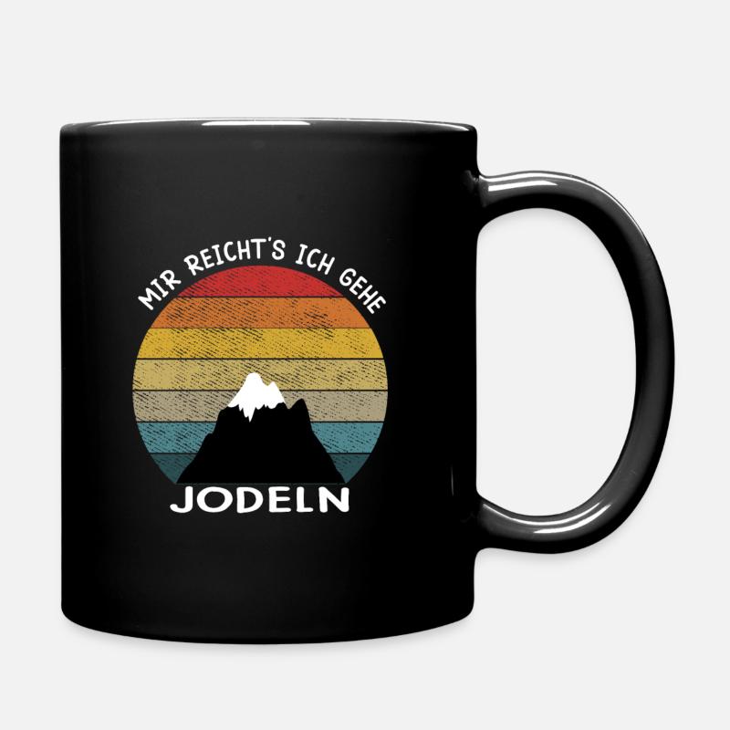 jodeln, alpen, geschenkidee, jodler, geschenk - Tasse einfarbig - Schwarz