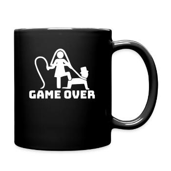 Junggesellenabschied Bräutigam Game Over Gamer - Tasse einfarbig - Schwarz - Rechts