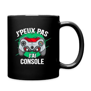 I Can't I Console Humor Gamer Teen Gift - Full Colour Mug - black - Right