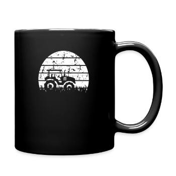 Tractor Tractor Tractor Field Field Tractors Harvest - Full Colour Mug - black - Right