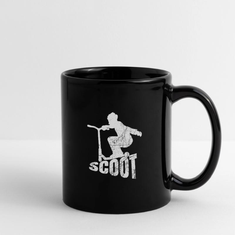Scooter Roller E-Roller Scater Tasse einfarbig
