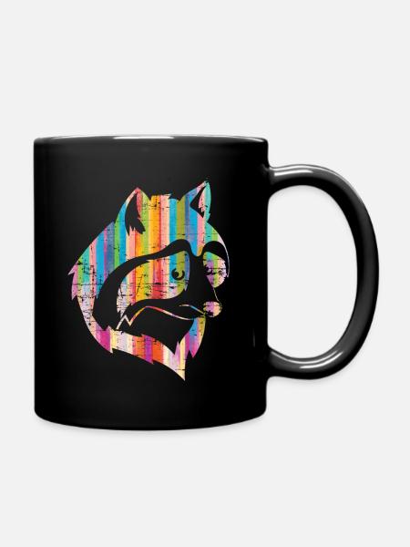 Ratons laveurs cadeau raton laveur - Mug uni - noir