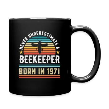 Apiculteur né en 1971 50e anniversaire Don apiculture - Mug uni - noir - Droite