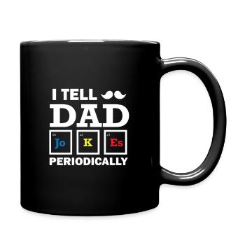 Drôle de père blagues physique chimie Jokes - Mug uni - noir - Droite