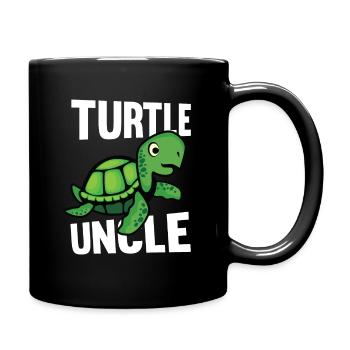 Turtle Baby Uncle Turtle Saying Gift - Full Colour Mug - black - Right