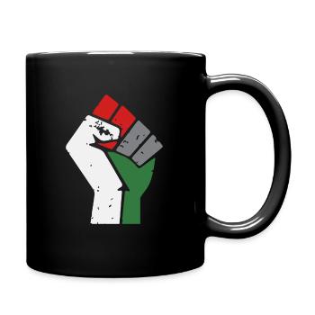 Gaza libre Palestine Poing - Mug uni - noir - Droite
