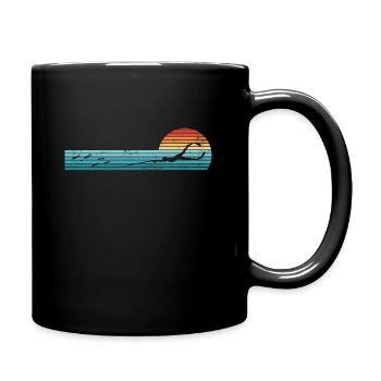 Spearfishing Rétro Vintage Sunset Cadeau - Mug uni - noir - Droite