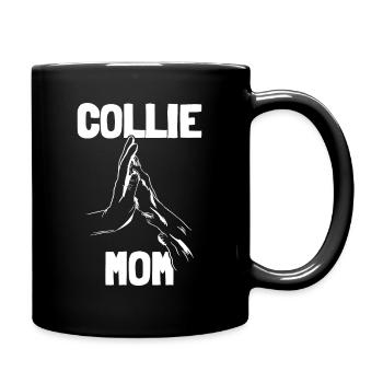 Border collie maman maman maman patte - Mug uni - noir - Droite