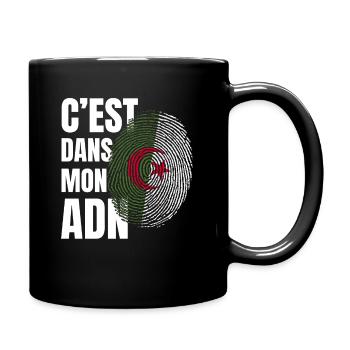 ADN Algérien Drapeau Algérien Fier Cadeau - Mug uni - noir - Droite