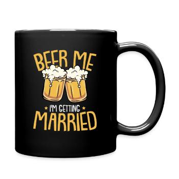 Groom mariés Beuverie bière célibataire cadeau - Mug uni - noir - Droite