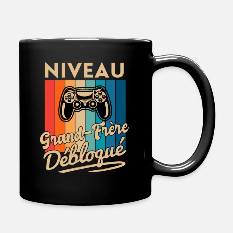 Niveau Grand Frère Débloqué Annonce Grossesse Geek - Mug uni - noir