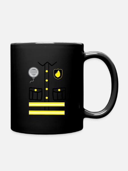 Pompier costume carnaval carnaval déguisement - Mug uni - noir