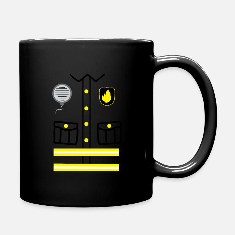 Pompier costume carnaval carnaval déguisement - Mug uni - noir