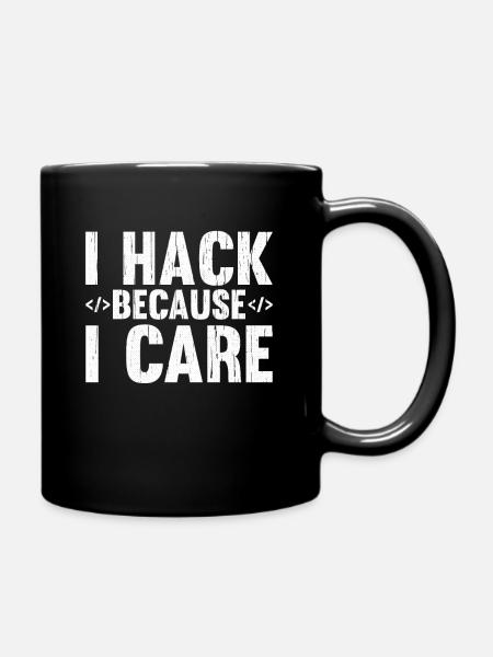 Hacker Hacking Code Computer admin Spruch Geschenk - Tasse einfarbig - Schwarz