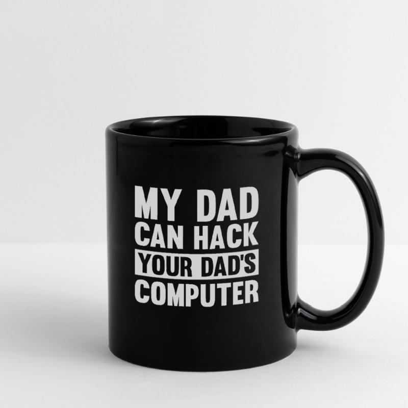 Hacker Hacking Code Computer papa saying gift Full Colour Mug