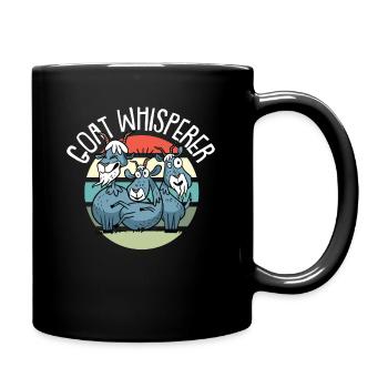 Chèvre ferme chèvres agneau chuchoteur cadeau - Mug uni - noir - Droite