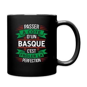 Basque Parfait Idée Cadeau Humour Pays Basque - Mug uni - noir - Droite