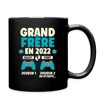 Futur Grand Frère 2022 Cadeau Annonce Grossesse - Mug uni - noir - Droite