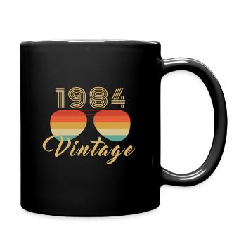 Jahrgang 1984 Cool Good Vibes Sonnenbrille - Tasse einfarbig - Schwarz - Rechts