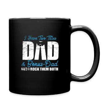 Père beau-père adoption Bonus père fête des pères - Mug uni - noir - Droite