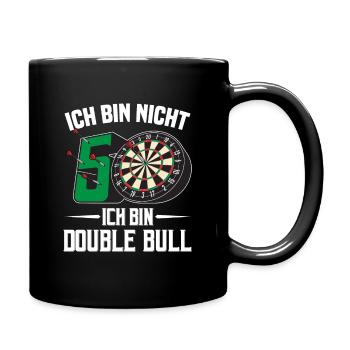 50. Geburtstag Darts Geschenk 50 Ehrentag Männer - Tasse einfarbig - Schwarz - Rechts
