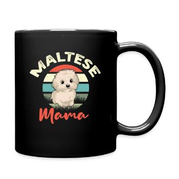 Best Maltese Mom Mama Ever Cute - Tasse einfarbig - Schwarz - Rechts