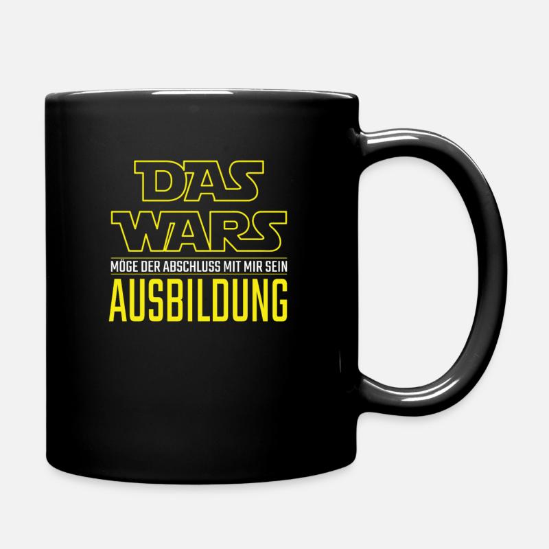 Das Wars Ausbildung Azubi Lehrling Fertig Geschenk - Tasse einfarbig - Schwarz
