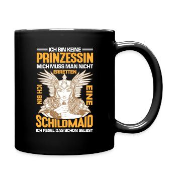 Pas une princesse, mais une fille de brigand - Mug uni - noir - Droite