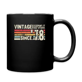 Vintage 1978 78 Anniversaire Rétro Millésime cadeau - Mug uni - noir - Droite