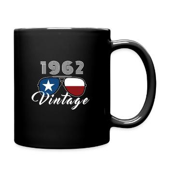 Vintage 1962 Cool Sunglasses USA Flag - Full Colour Mug - black - Right