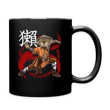 Otter Monk Dungeons - Tasse einfarbig - Schwarz - Rechts