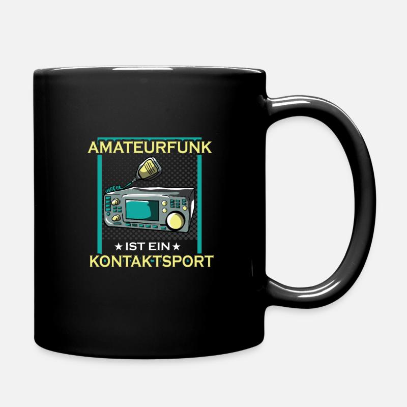 Amateurfunk Funk Funken Funker Senden - Tasse einfarbig - Schwarz
